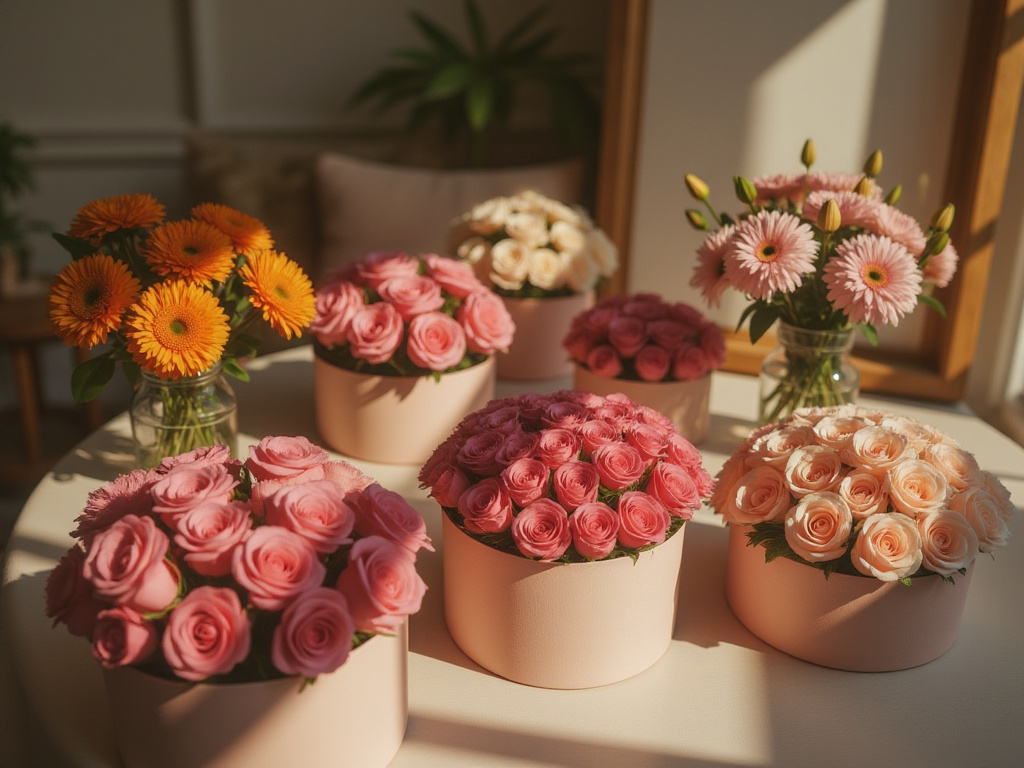 кутии с цветя